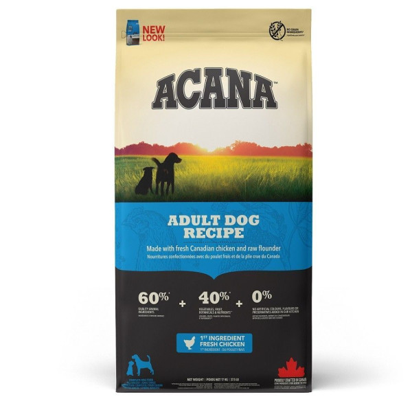 Сухий корм для дорослих собак всіх порід Acana Adult Dog Recipe 6 кг - курка Acana – купити зі знижкою %