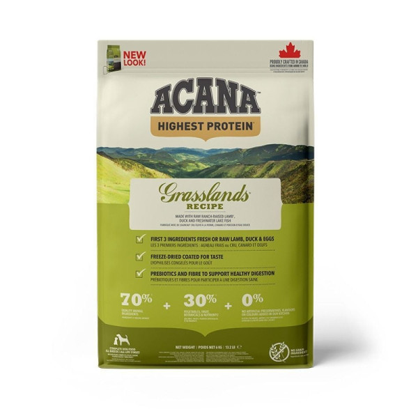 Сухий корм для собак всіх порід Acana Grasslands Recipe | 2 кг (ягня) Acana – купити зі знижкою %