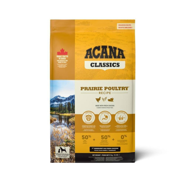 Сухий корм для собак Acana Prairie Poultry 9,7 кг - курка Acana – купити зі знижкою %