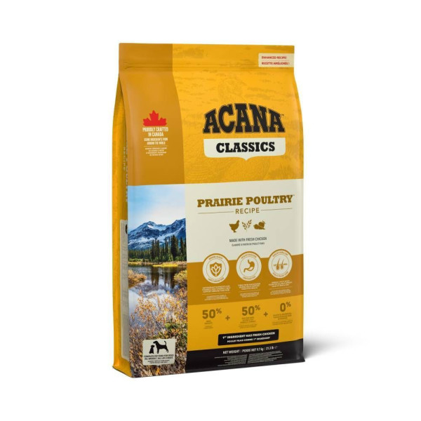 Сухий корм для собак Acana Prairie Poultry 9,7 кг - курка Acana – купити зі знижкою %
