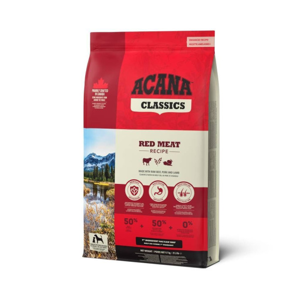 Сухий корм для собак Acana Classics Red Meat Recipe 9,7 кг - асорті Acana – купити зі знижкою %