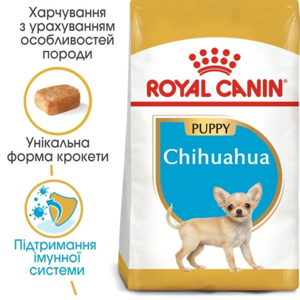 Сухий корм для цуценят Royal Canin Puppy Chihuahua 1,5 кг Royal Canin – купити зі знижкою %