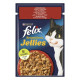 Вологий корм для котів Felix Sensations Jellies 85 г - яловичина та томати(1 упаковка 26 шт) Felix – купити зі знижкою %