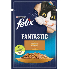 Вологий корм для котів Felix Fantastic 85 г - індичка(1 упаковка 26 шт)