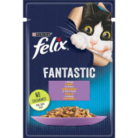 Влажный корм для кошек Felix Fantastic 85 г - ягненок(1 упаковка 26 шт)