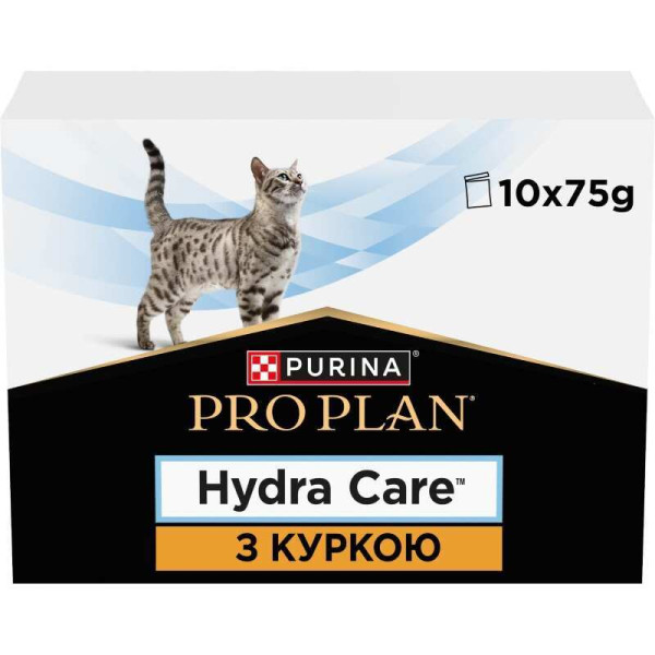 Вологий корм пауч для покращення гідратації у котів Purina Pro Plan Hydra Care 75 г (курка) 10 шт Pro Plan Veterinary Diets – купити зі знижкою %