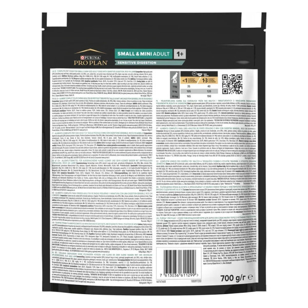 Сухой корм для собак Pro Plan Adult Small & Mini Sensitive Digestion 700 г - ягнёнок Pro Plan – купить со скидкой