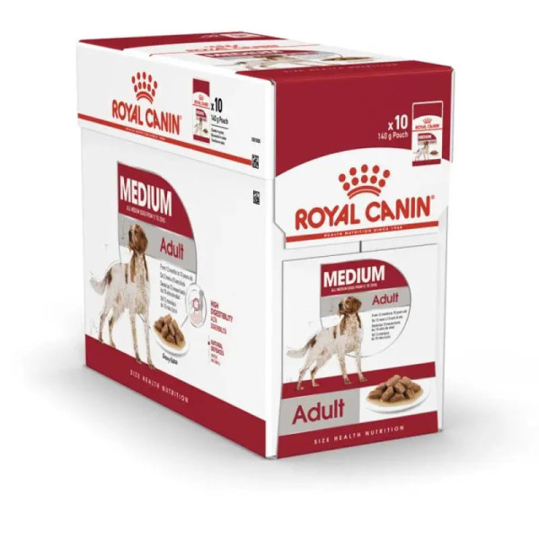 Вологий корм для собак Royal Canin Medium Adult pouch 140 г (1 упак 10 шт) Royal Canin – купити зі знижкою %